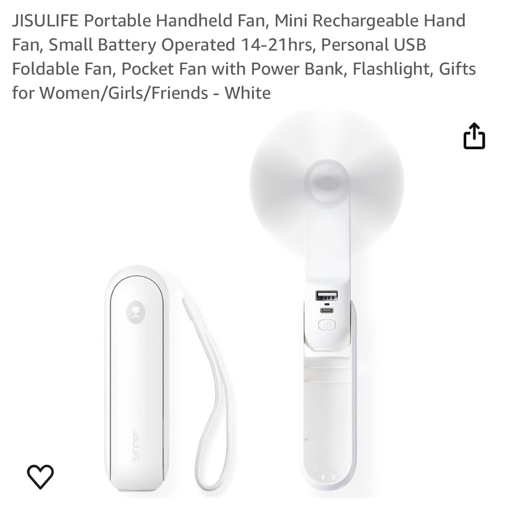 Portable hand held mini fan